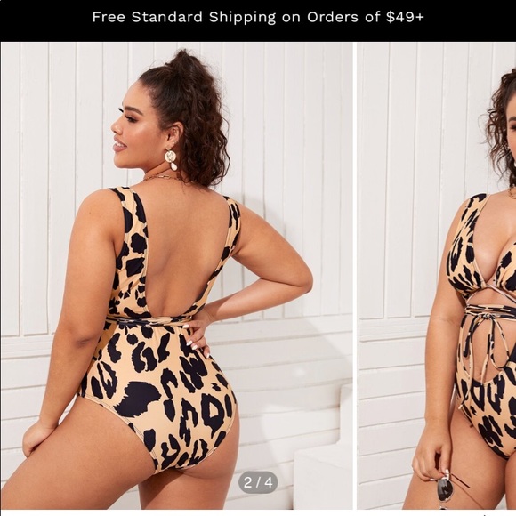 Shein Leopard 2XL One Piece - Picture 2 of 4